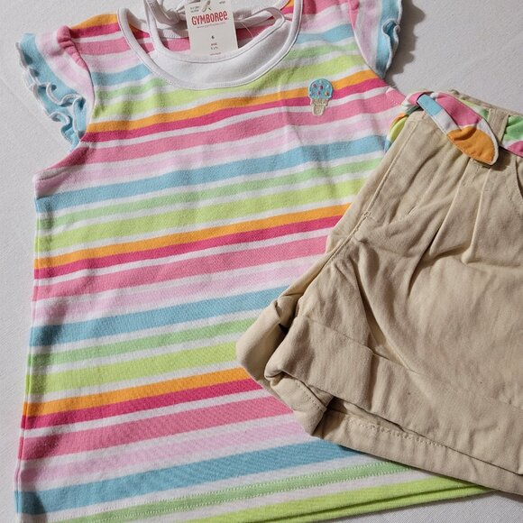 Gymboree Popsicle Party NWT size 5 AW shorts, size 6 shirt NWT outfit. - Picture 6 of 7